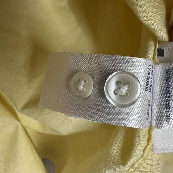 Tommy Hilfiger Academy Poplin Yellow Button Down Dress Men’s 2XL Preppy Prep - Picture 10 of 11